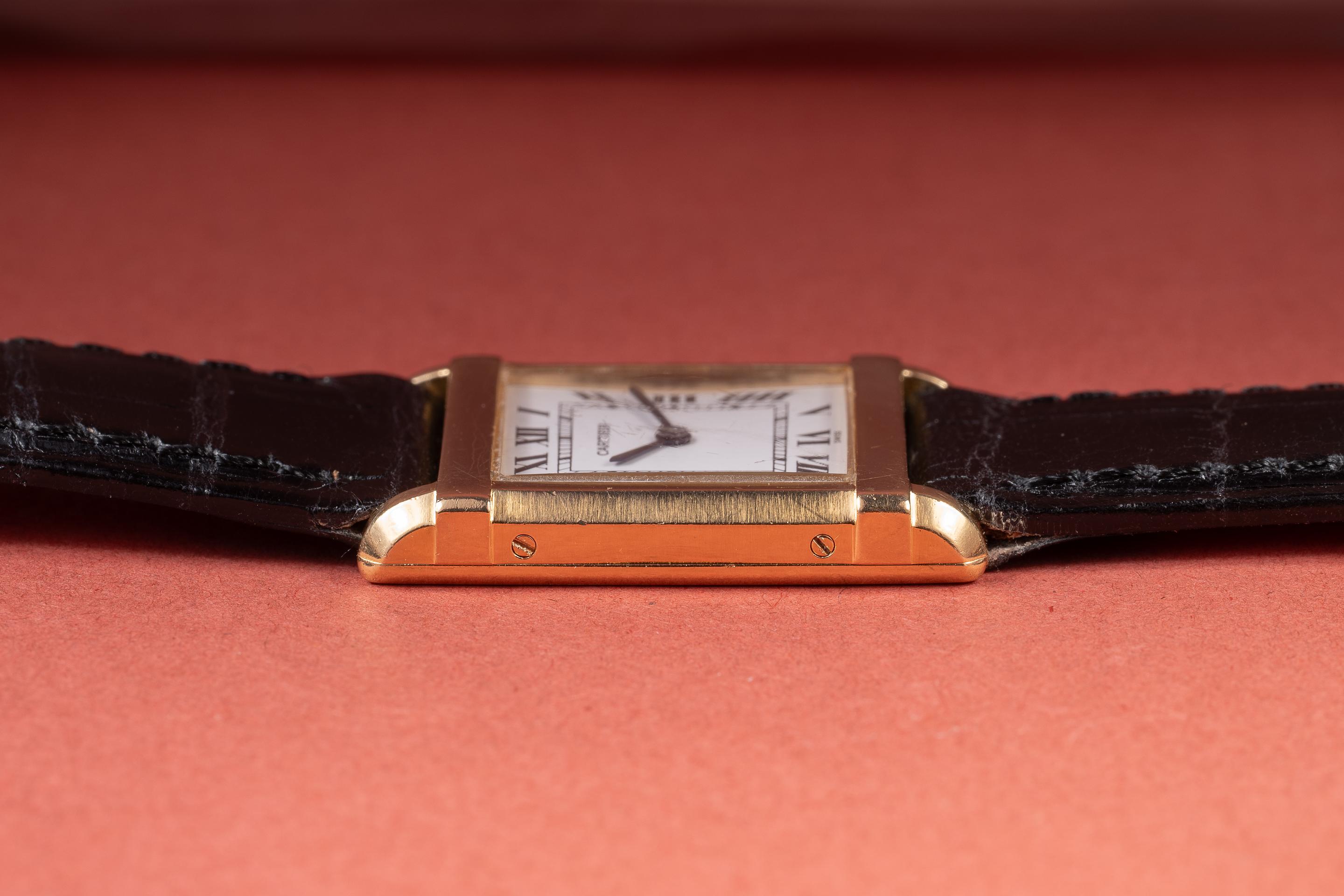 FS: Cartier 18K YG Tank Chinoise Quartz 81051 - Rolex Forums