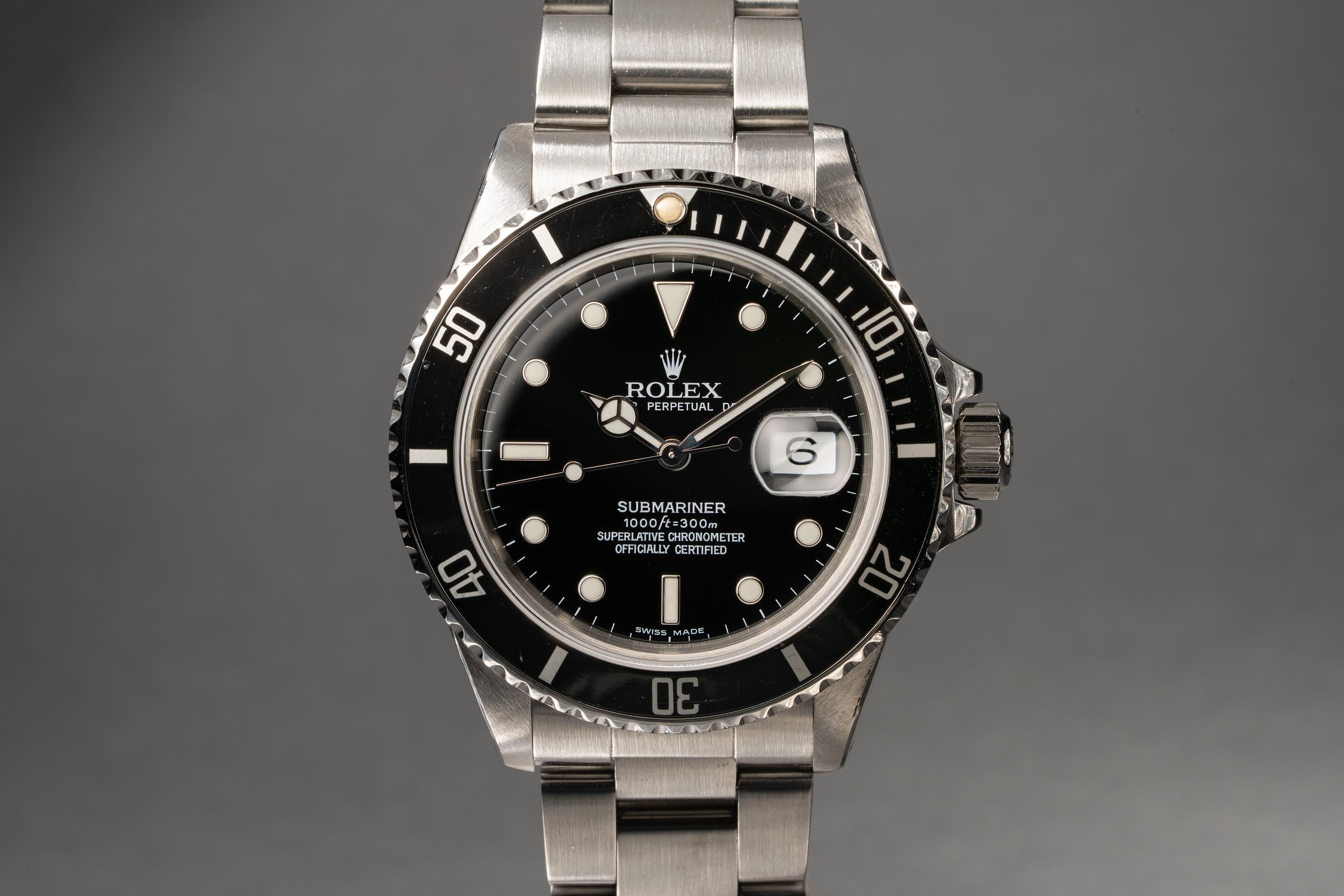 Rolex best sale service dial