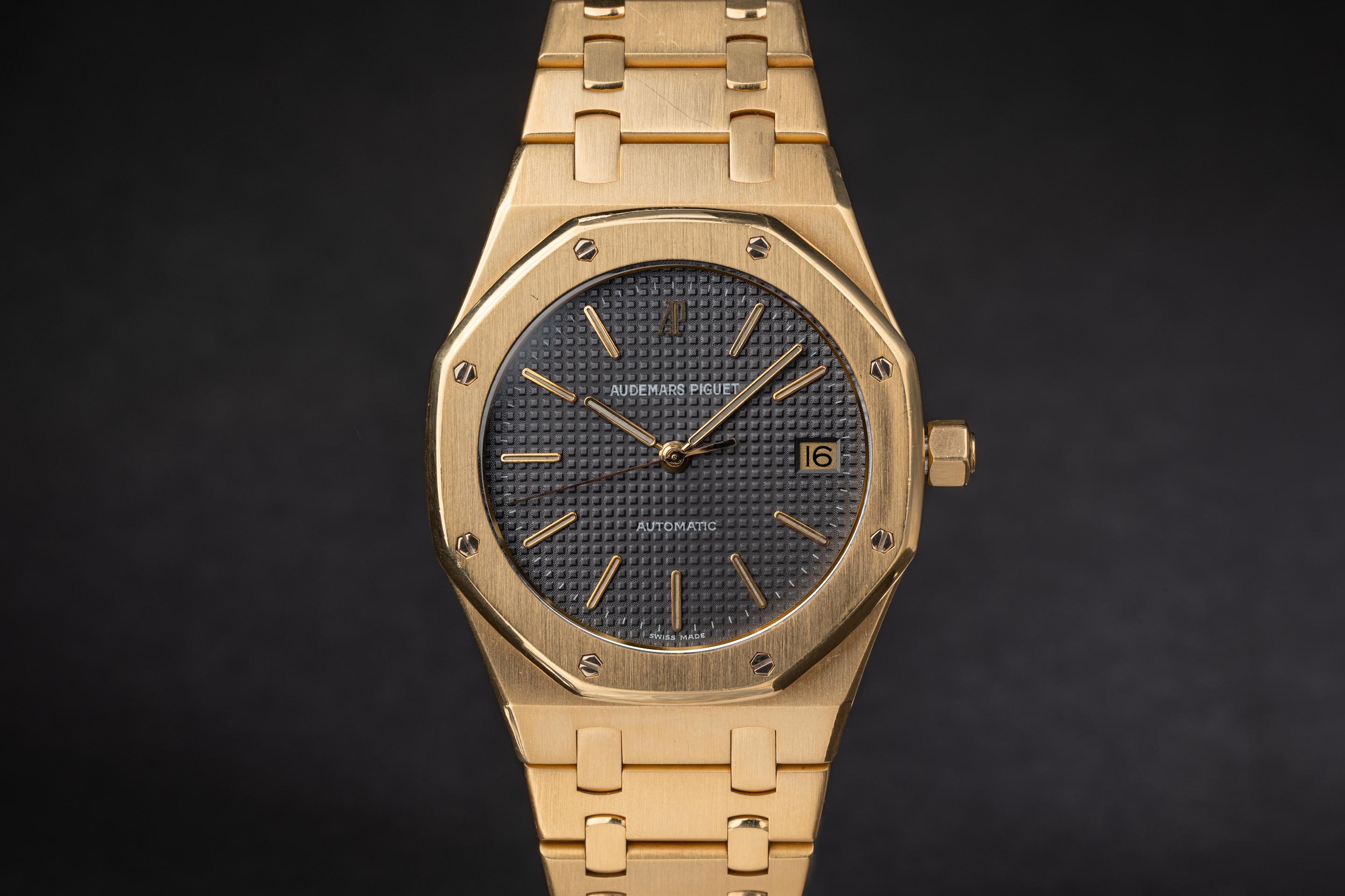 FS Audemars Piguet 18K YG Royal Oak 14700 Grey Dial Rolex