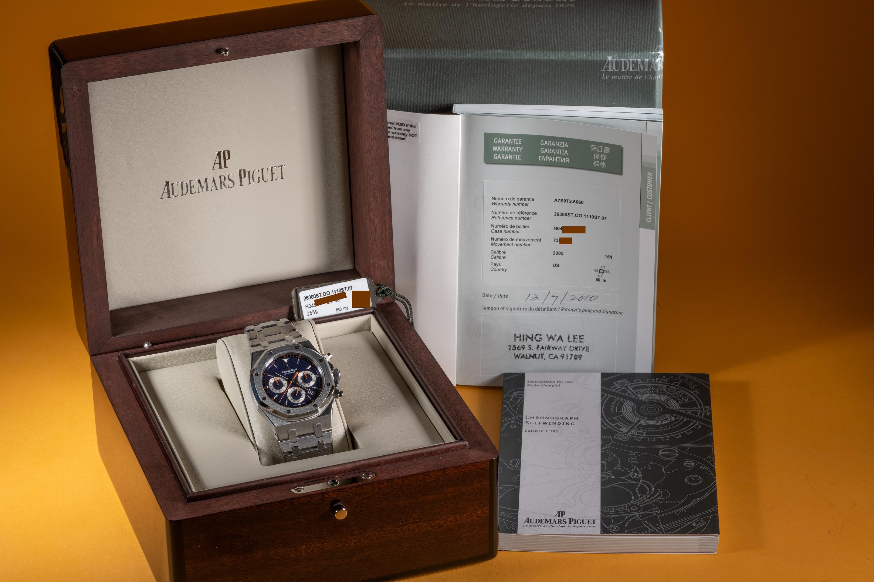 Audemars piguet hot sale original box