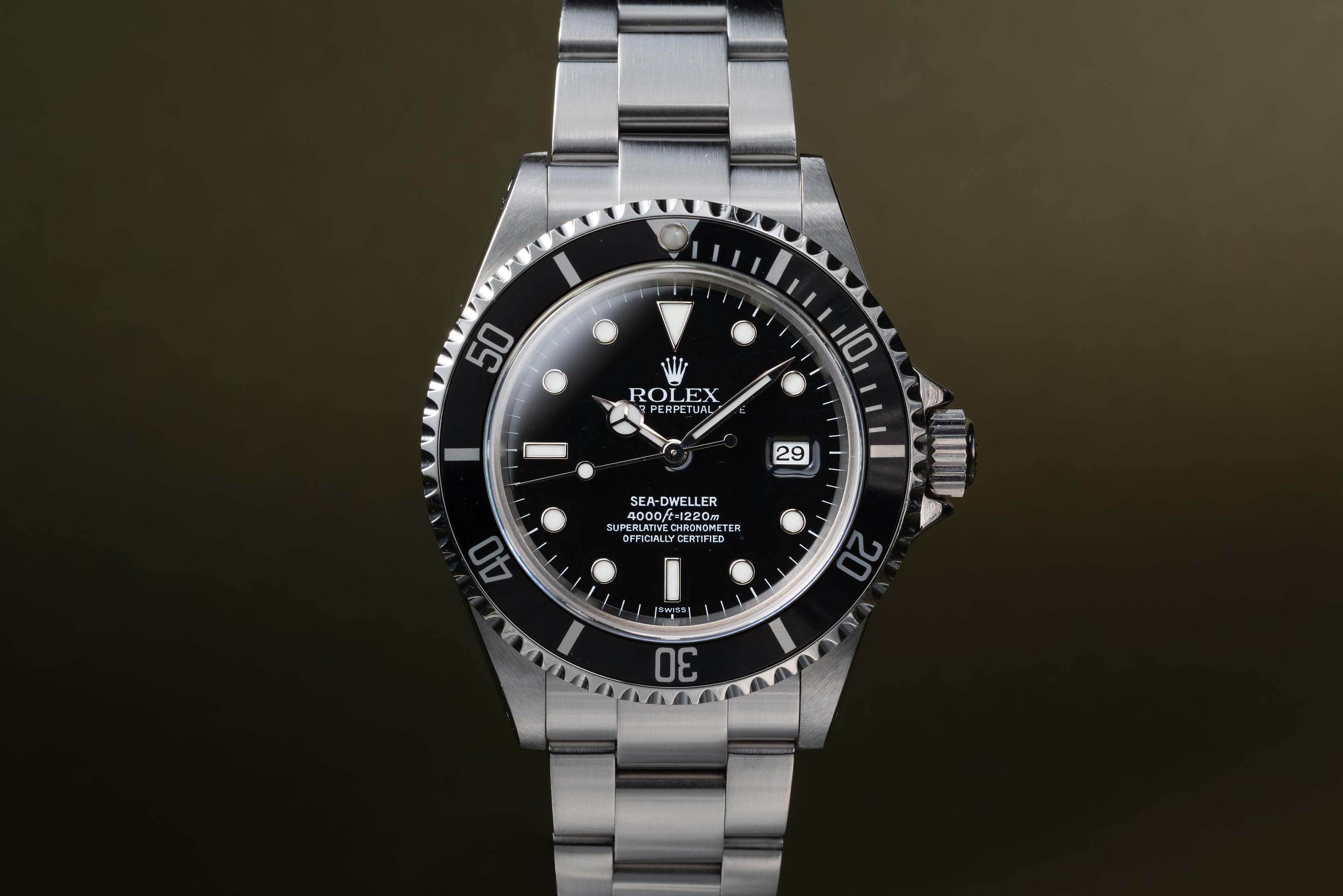 FS: 1999 Rolex Sea-Dweller 16600 Swiss Only Dial with Papers ...