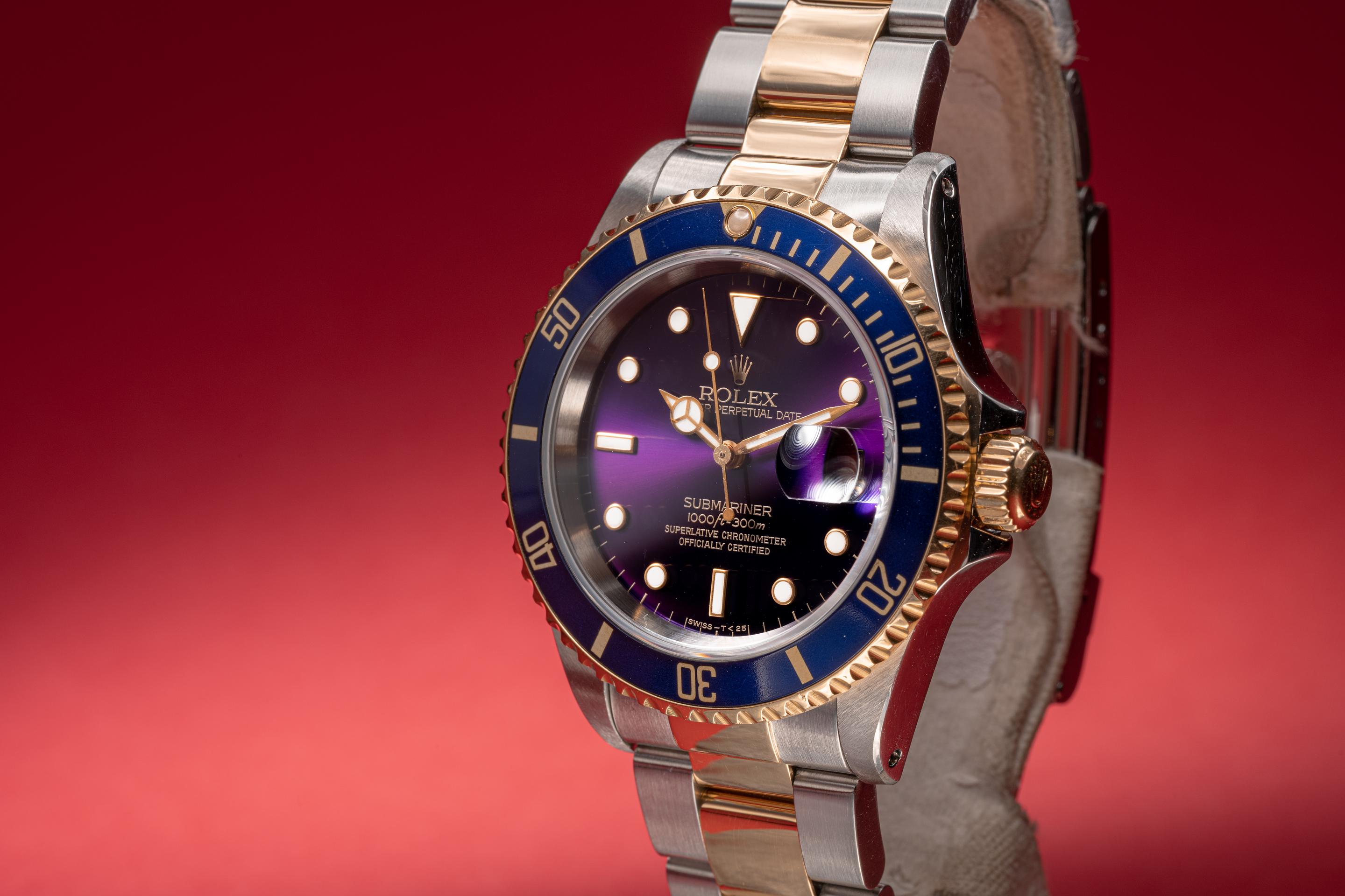 Rolex 16613 purple clearance dial