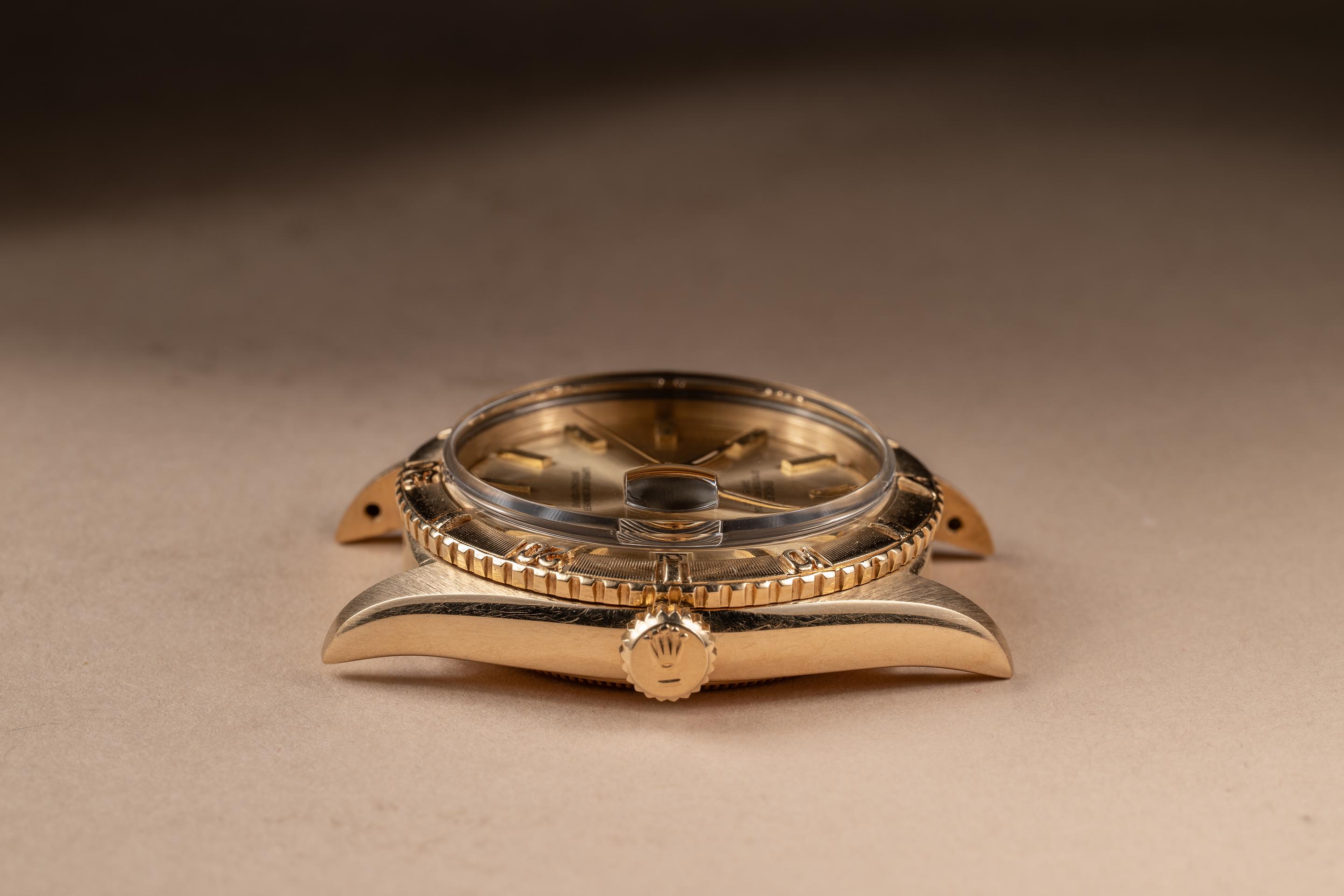 18日 19時半迄【MorningSun】ドテラ Oo ON Tt Pm FS: 1958 Rolex 18K YG DateJust Turn-O-Graph Thunderbird 6609